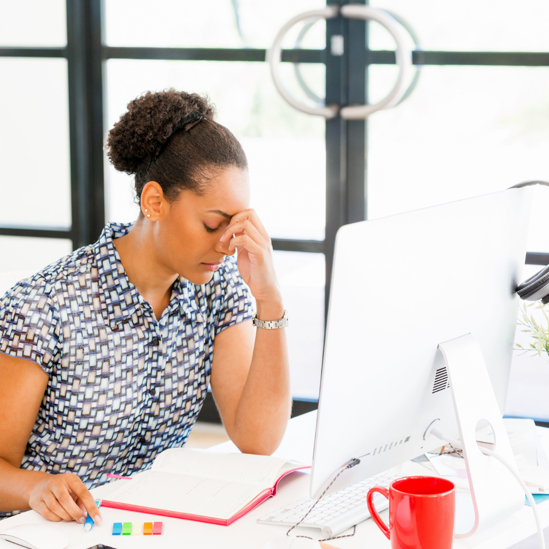 woman stressed