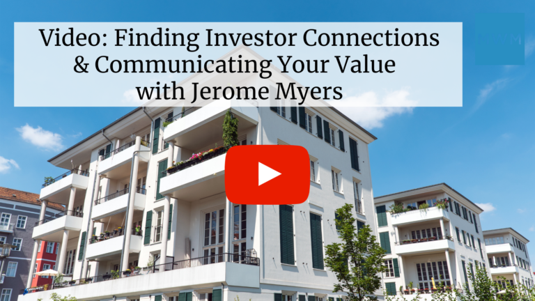 Finding Investor Connections & Communicating Your Value with Jerome Myers